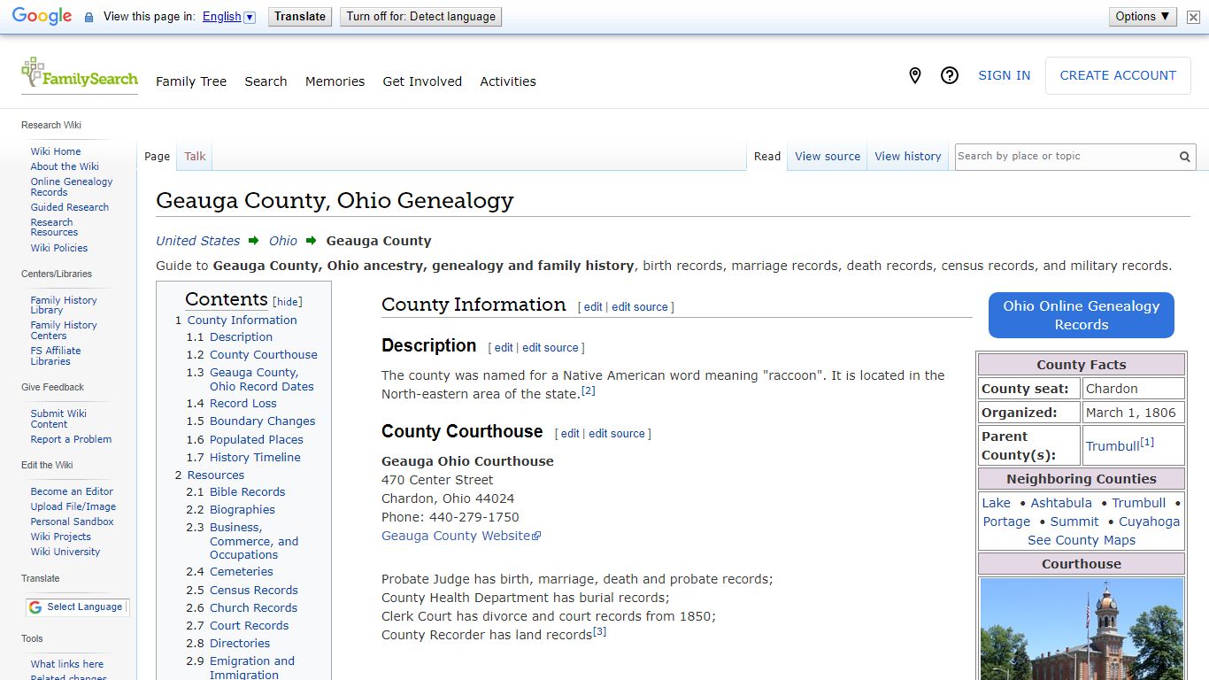 Geauga County, Ohio Genealogy • FamilySearch