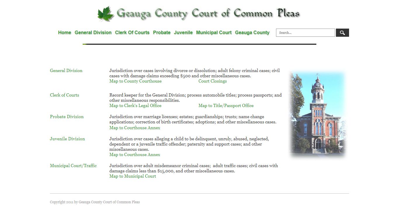 Geauga County Common Pleas > Home